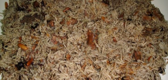 Плов с куриной печенью