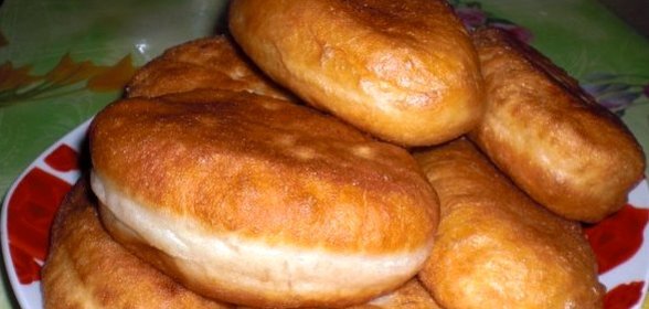 Постные пирожки без дрожжей