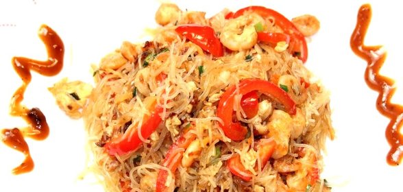 Фунчоза с креветками