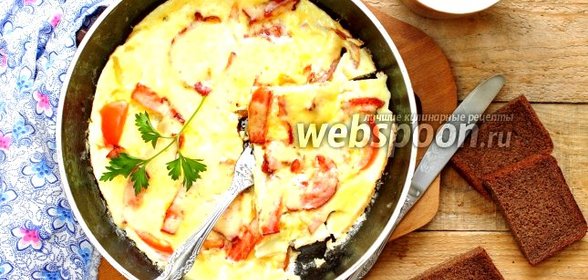 Омлет с беконом