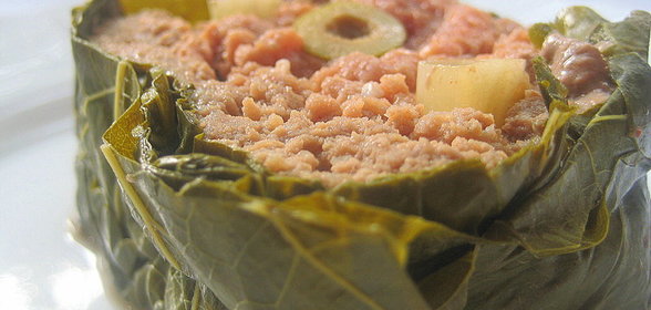 Творожно-манная запеканка с яблоками и изюмом