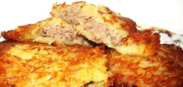 Драники с фаршем