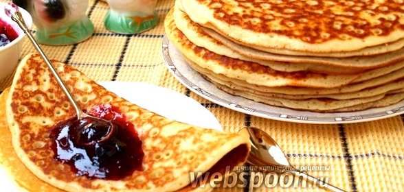 Манные дрожжевые блины