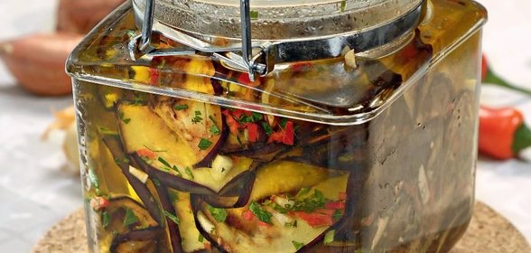 Баклажаны в оливковом масле