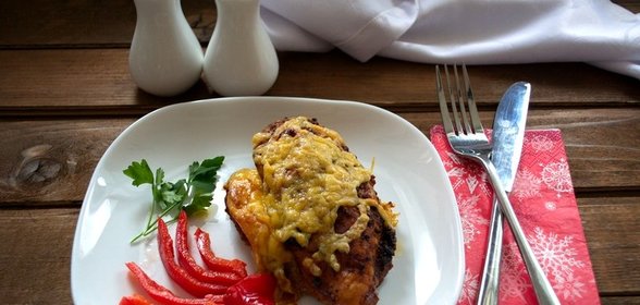 Грудка, запеченная с сыром