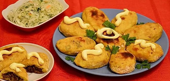 Картофельные зразы с фаршем в духовке