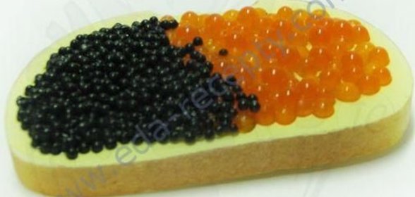 Королевский бутерброд с икрой