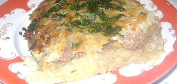 Пирог из картофеля с начинкой
