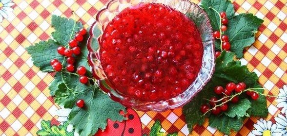 Варенье из красной смородины 5 минутка