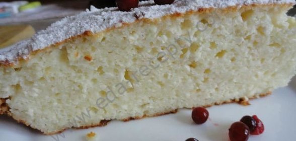 Пирог из творога и манки