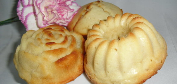 Маффины с мороженым и белым шоколадом