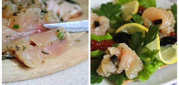 Малосольный балтийский лосось и бутерброды для девичника