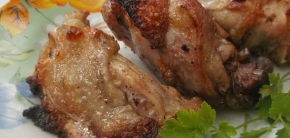 Шашлык из птицы в майонезе