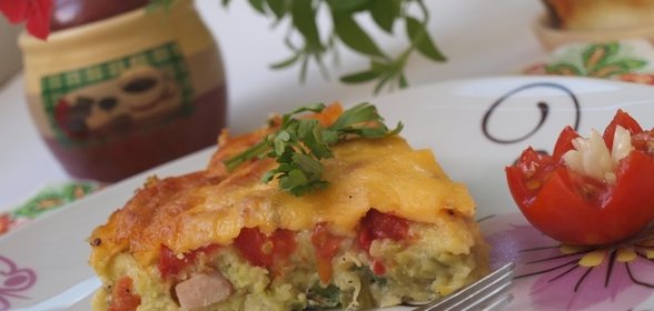 Кабачковый хлебец с балыком