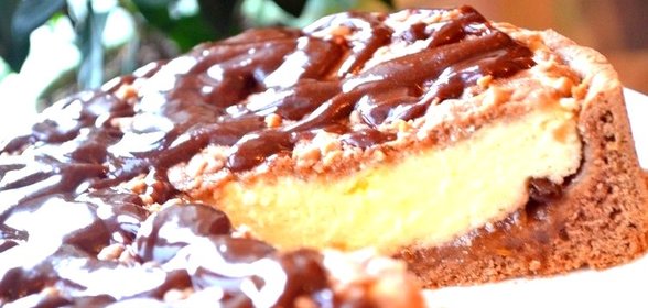 Творожный пирог с вареньем