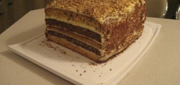 Торт птичье молоко с кремом из манной крупы (мой вариант)