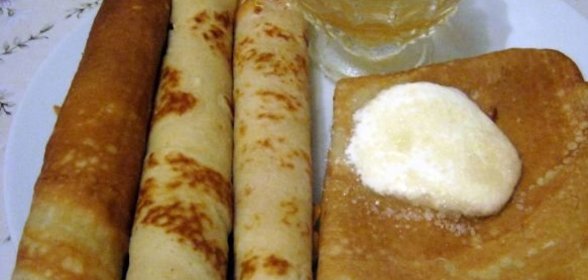 Блины тонкие на молоке