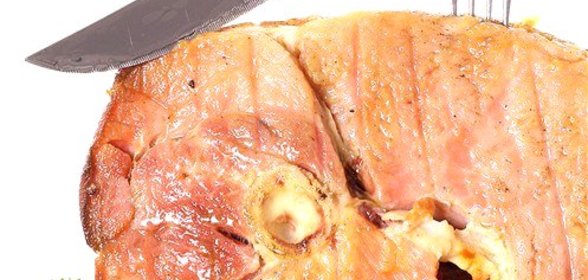 Ветчина, глазированная ананасом и горчицей