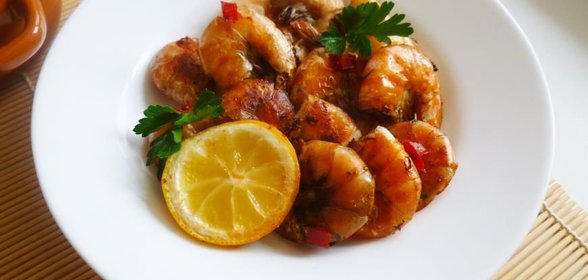 Запеченные креветки