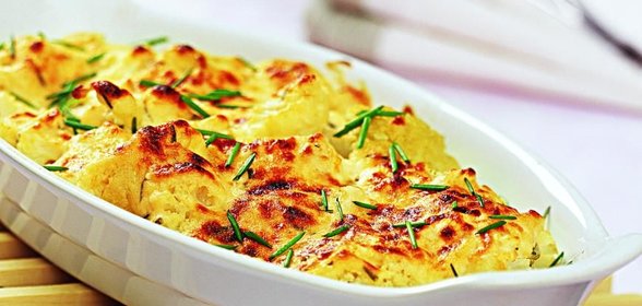 Цветная капуста, запеченная с сыром
