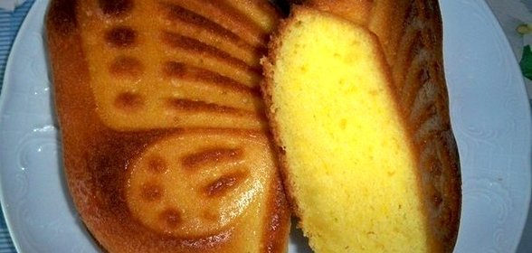 Апельсиновый кекс на скорую руку