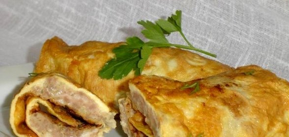 Омлет с фаршем