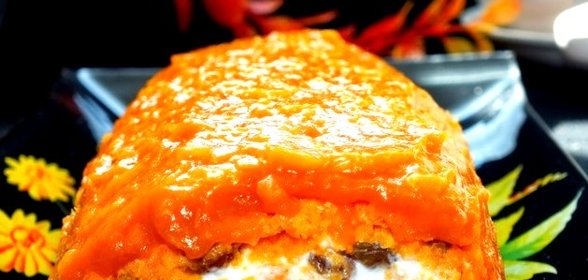 Рулет с курагой