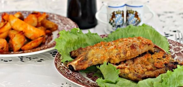 Отбивные из мяса свинины в духовке