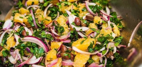 Марокканский апельсиновый салат