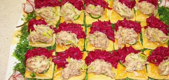 Закуска с сельдью