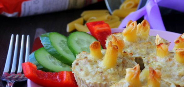 Мясные пирожные с пастой Пенне