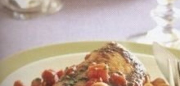 Рыбный суп с чесночными гренками