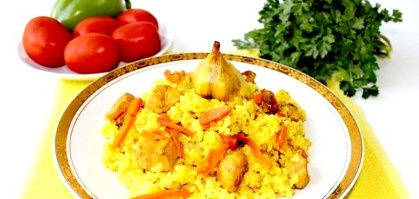 Плов с куриным филе