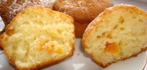 Творожные маффины с курагой