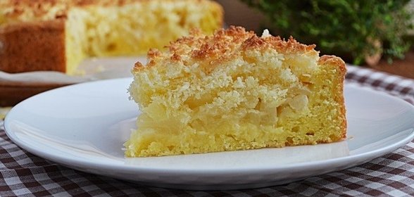 Творожный пирог с ананасами