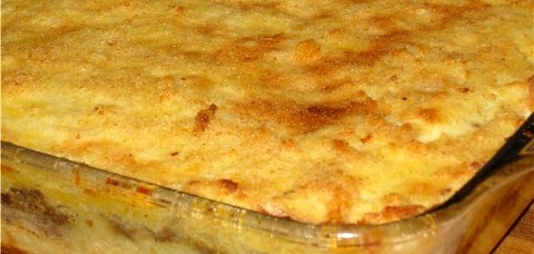 Запеканка картофельная с вареным мясом