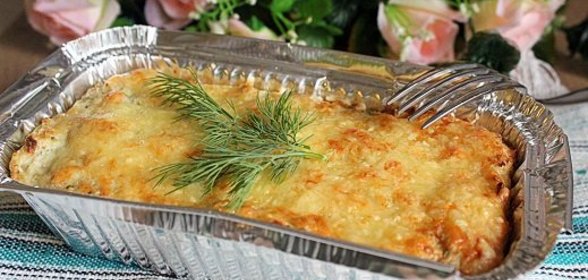 Запеканка из цветной капусты с цельнозерновым геркулесом