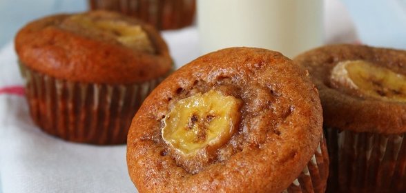 Банановые маффины с корицей!