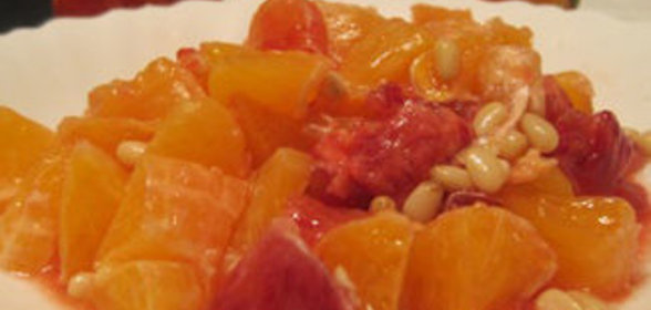 Фруктовый салат с кровавым апельсином
