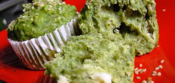 Шпинатно-сырные маффины
