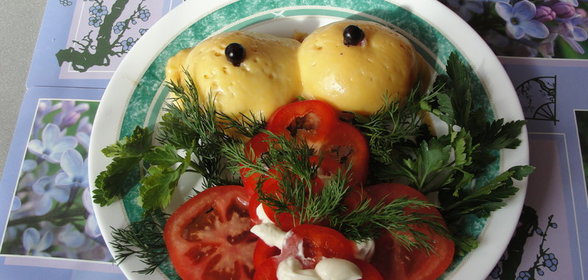 куриная грудка с персиками