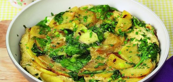 Яичница с картошкой