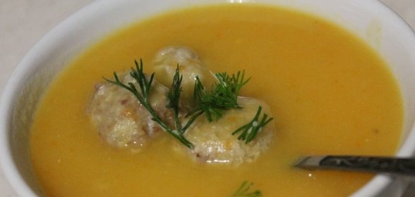 Суп-пюре с фрикадельками