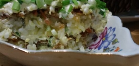 Омлет с гренками и сыром