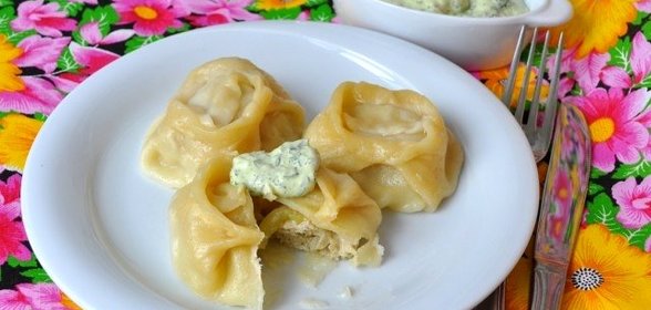 Манты с курицей