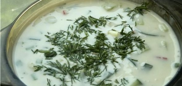 Окрошка сыроедческая