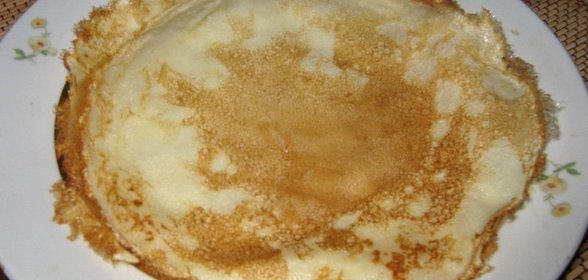 Блинчики на молоке и сметане