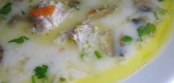 Сырный суп с фрикадельками