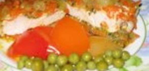 Куриная грудка с овощами