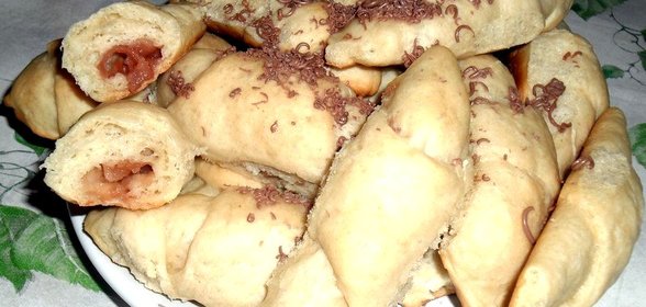 Постные рогалики с повидлом